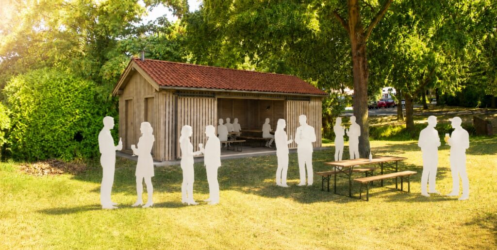 So könnte das Backhaus aussehen, wenn es fertig ist.